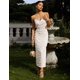 thumbnail image 4 of Vestido BELLA BARNETT Impresionante con lentejuelas de perlas blancas para mujer, 4 of 6