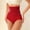 🔥 Red, variant on High-Waist Body Shaper Briefs Seamless Tummy Control Mid-Rise No-Roll Design Breathable Stretch Fabric Hip Lift Flat Seams Cotton Lined Crotch Invisible Fit Comfortable Everyday Shapewear Panties