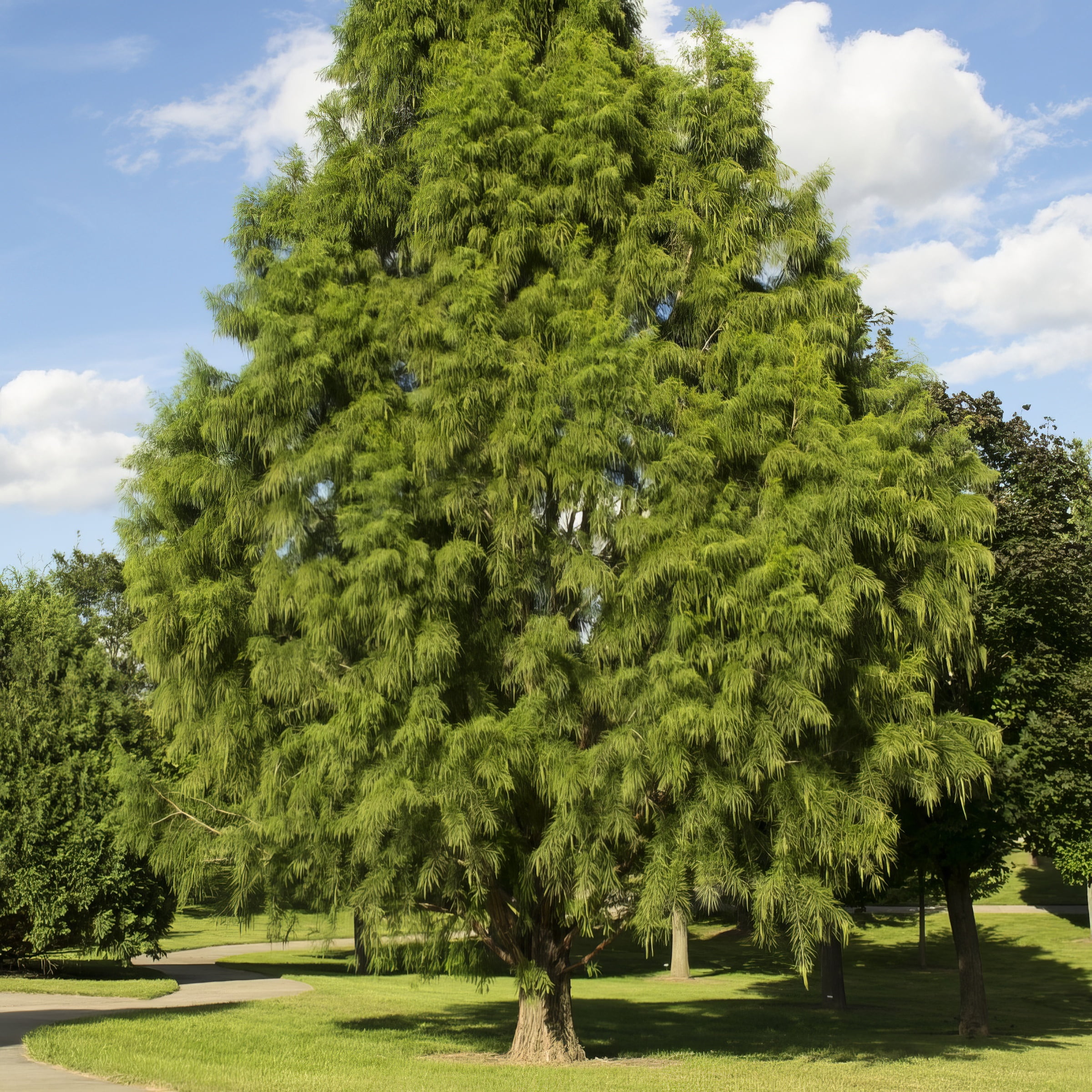 National Plant Network 3 gal Bald Cypress Live Tree with Full Sunlight
