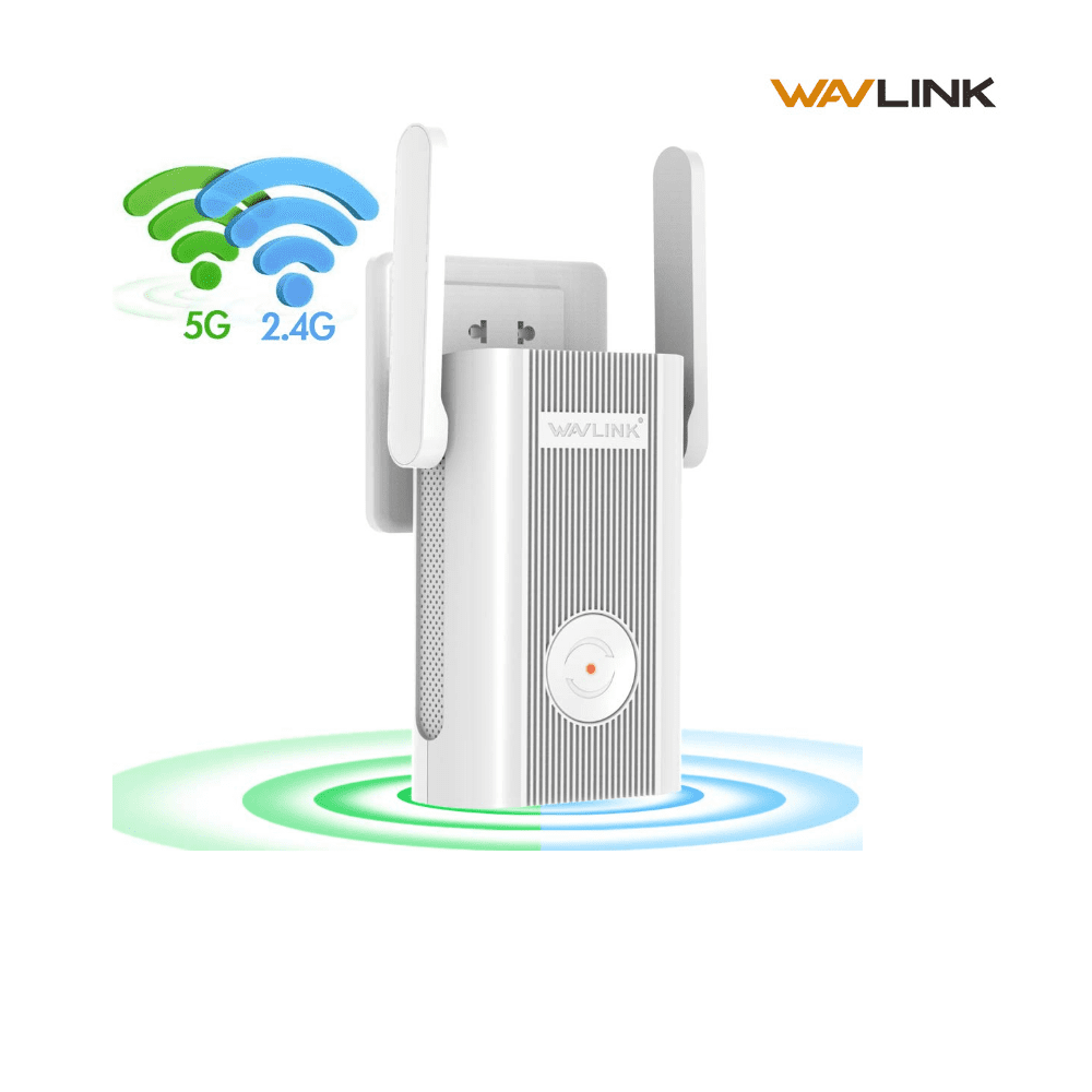 Newest 2019 Wavlink 575A4-3 WiFi Range Extender/High Speed Signal Booster/WiFi Coverage Up to 1200 Mbps with Dual Band 5Ghz+ 2.4Ghz Works Any Router 