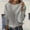 C-Grey96, variant on JIAYUE Sweaters for Women Cropped Loose Knit Pullover Long Sleeve Round Neck Solid Color For Ladies Casual Fall Winter Wear