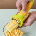 thumbnail image 7 of Corn Cob Stripper Corn Peeler Corn Kernel Remover Cutter Household Kitchen with Stainless Steel Non Grips, 7 of 7