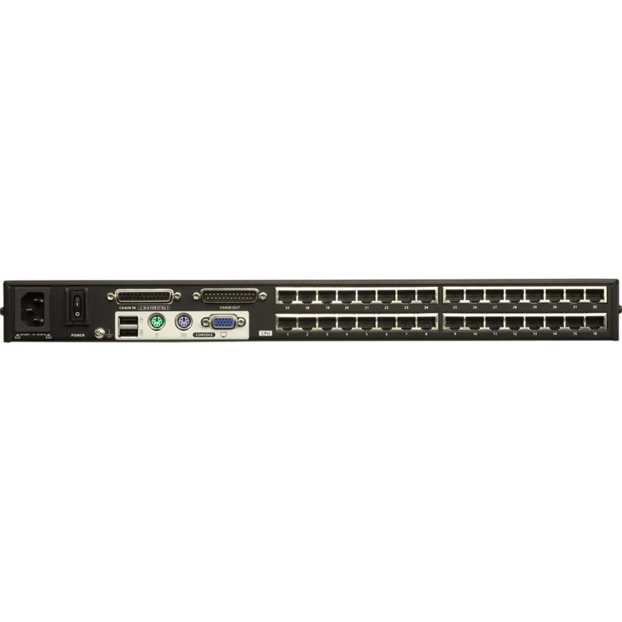 ATEN 32-Port Cat 5 KVM Switch - 32 Computer(s) - 1 Local User(s) - 1900 x 1200 - 32 x Network (RJ-45) - 2 x PS/2 Port - 2 x USB - 1 x VGA - 1U - Rack-mountable