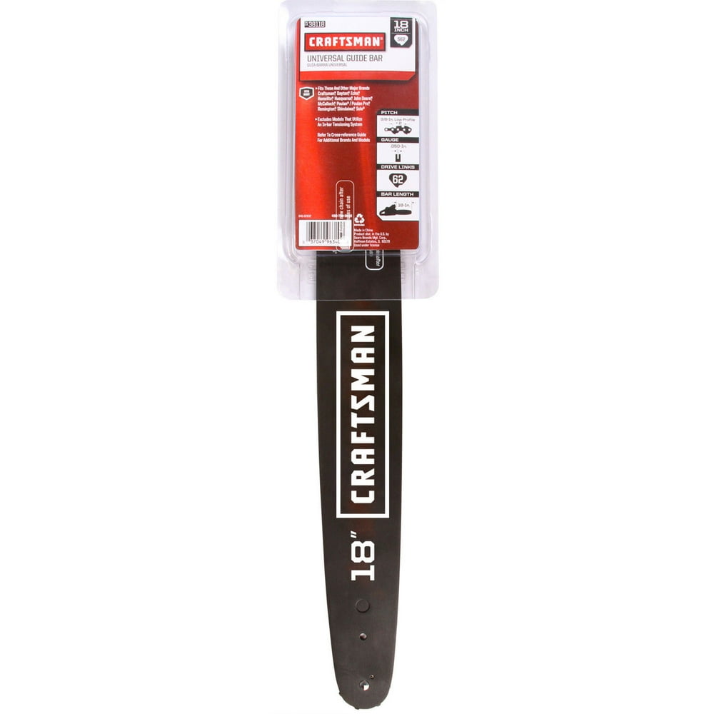 Craftsman Chain Saw Guide Bar Replacement 18" S62 62 Drive Link 18In