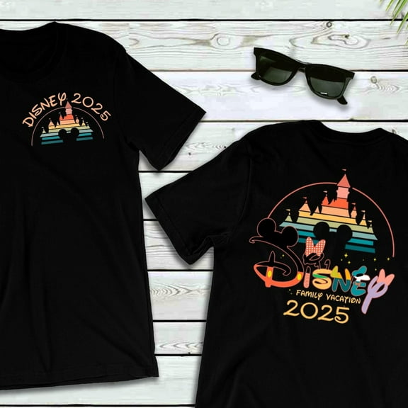 Disney Family Vacation 2025 T-Shirts | Matching Family Tees, Cute Disney Sweatshirt For Adults & Kids, Fun Family Outing Apparel, S-5Xl Shirt