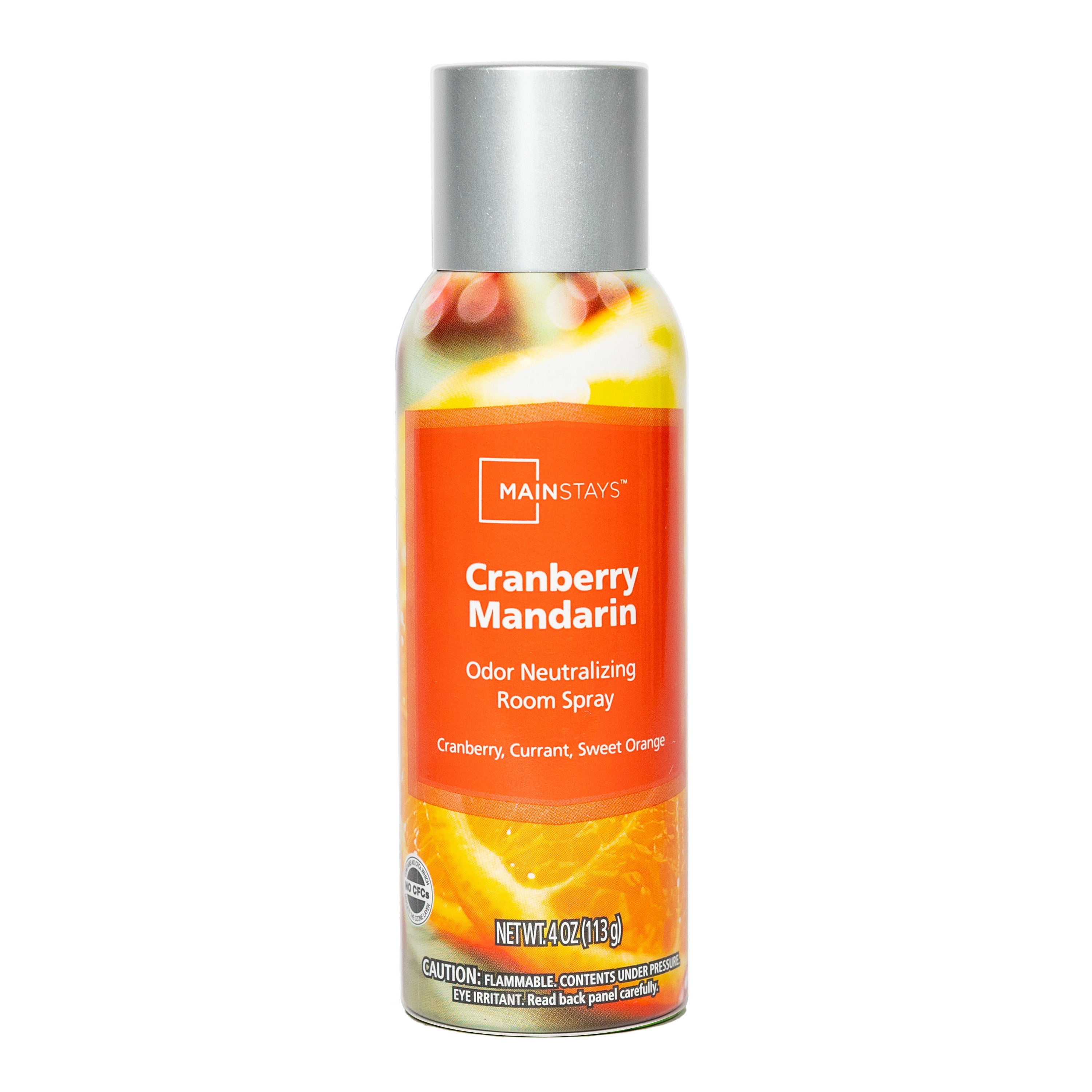 (4 pack) Mainstays Room Spray, Cranberry Mandarin, 4 oz.