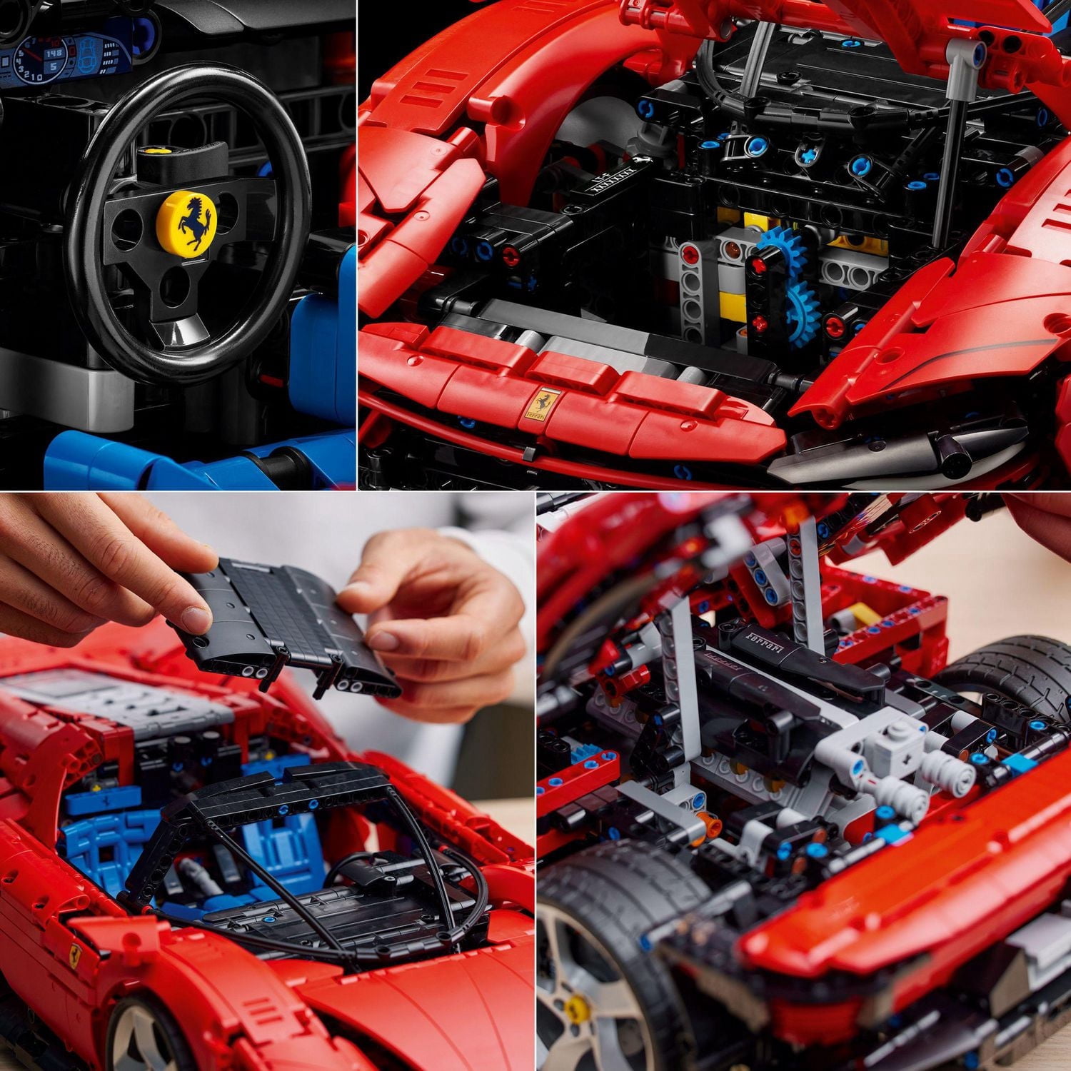 LEGO Technic Ferrari Daytona SP3 42143, Race Car Model Building Kit, 1:8 Scale Advanced Collectible Set for Adults, Gift for Car Lover