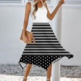 thumbnail image 2 of Ladies Summer Tops Impreso sin Mangas Cuello Redondo Vestido Casual para el Uso Diario Y Casual, 2 of 5
