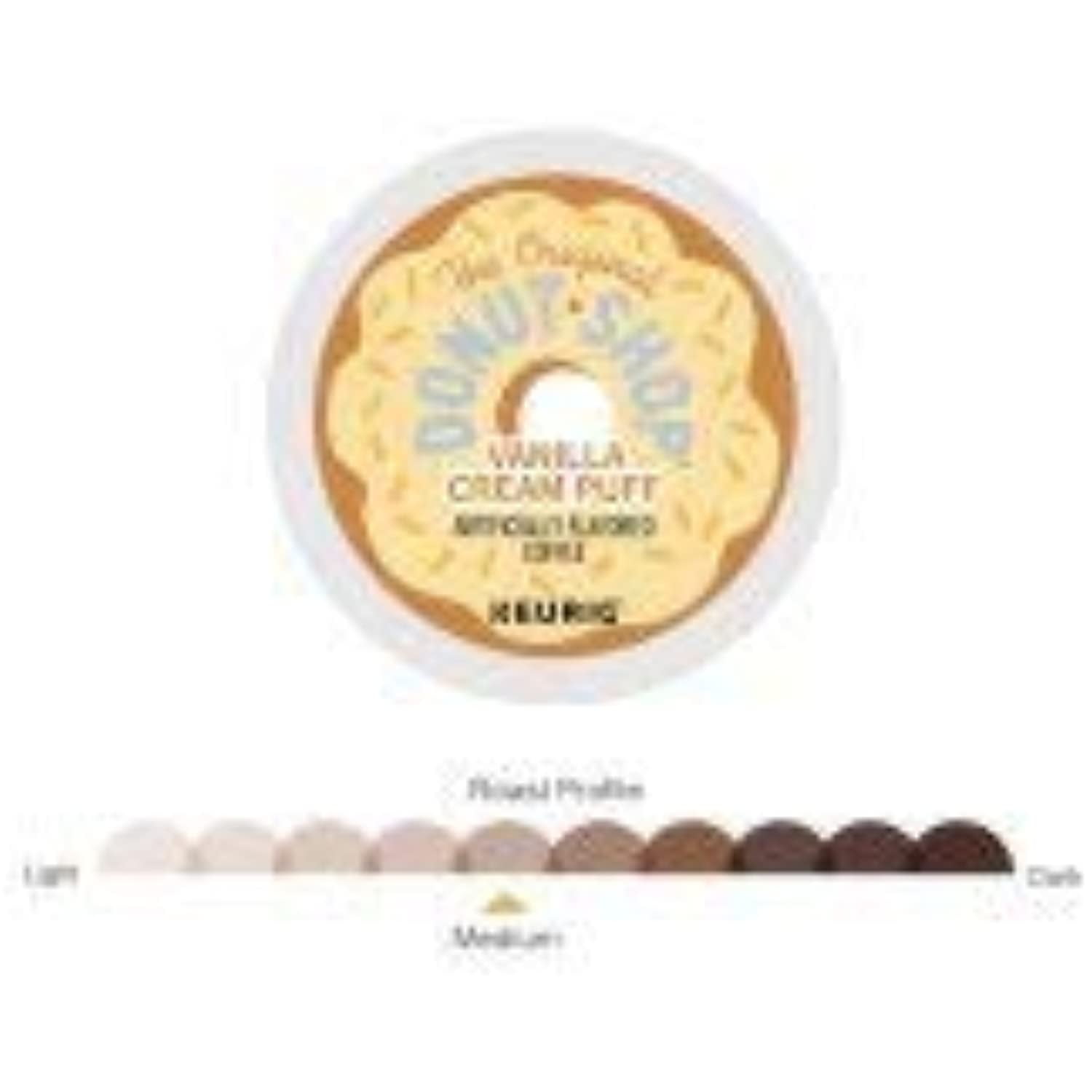 The Original Donut Shop Vanilla Cream Puff Keurig Single-Serve K-Cup Pods, Medium Roast Coffee, 18 Count