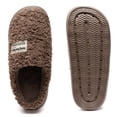 thumbnail image 4 of Yarkasie Slippers for Women Men, Soft Thick Memory Foam Slippers, Fuzzy Bedroom House Shoes Indoor, Brown Size 8.5, 4 of 9