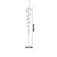 thumbnail image 3 of Clear Acrylic Icicle Drop Christmas Ornament with Graduated Crystal Beads, Elegant Tapered Design, Clear, for Christmas Tree Decor, Holiday Decoration, 3 of 4