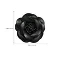thumbnail image 7 of Tineasur Elegant Black Satin Flower Clips for Sandals and Bridal Decor, 7 of 7