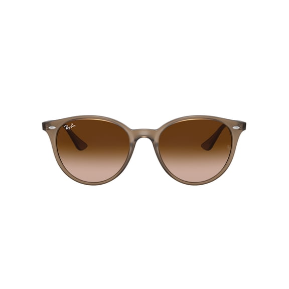 Ray-Ban Sunglasses with Non-Polarized Lens and Sun Protection, Brown Gradient/Opal Beige, Size 53