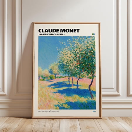Claude Monet Impressionist Landscape French Garden Painting Art Museum Style Wall Decor Poster Only