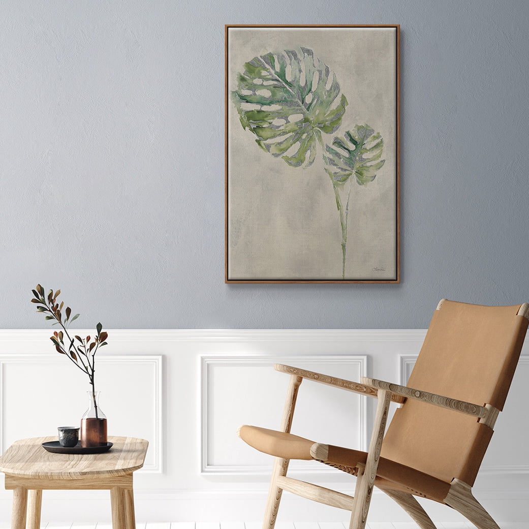 Fresh Unfolds III Framed Premium Gallery Wrapped Canvas - Ready to Hang - 17 x 25 - Walnut Floating Frame