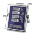 thumbnail image 2 of PB Commercial 4 Channel Kitchen Timer Restaurant Timer Loud Alarm Cooking Reminder Stainless Steel, 2 of 4