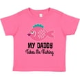 thumbnail image 3 of Inktastic Girls Fishing with Daddy Girls Toddler T-Shirt, 3 of 5
