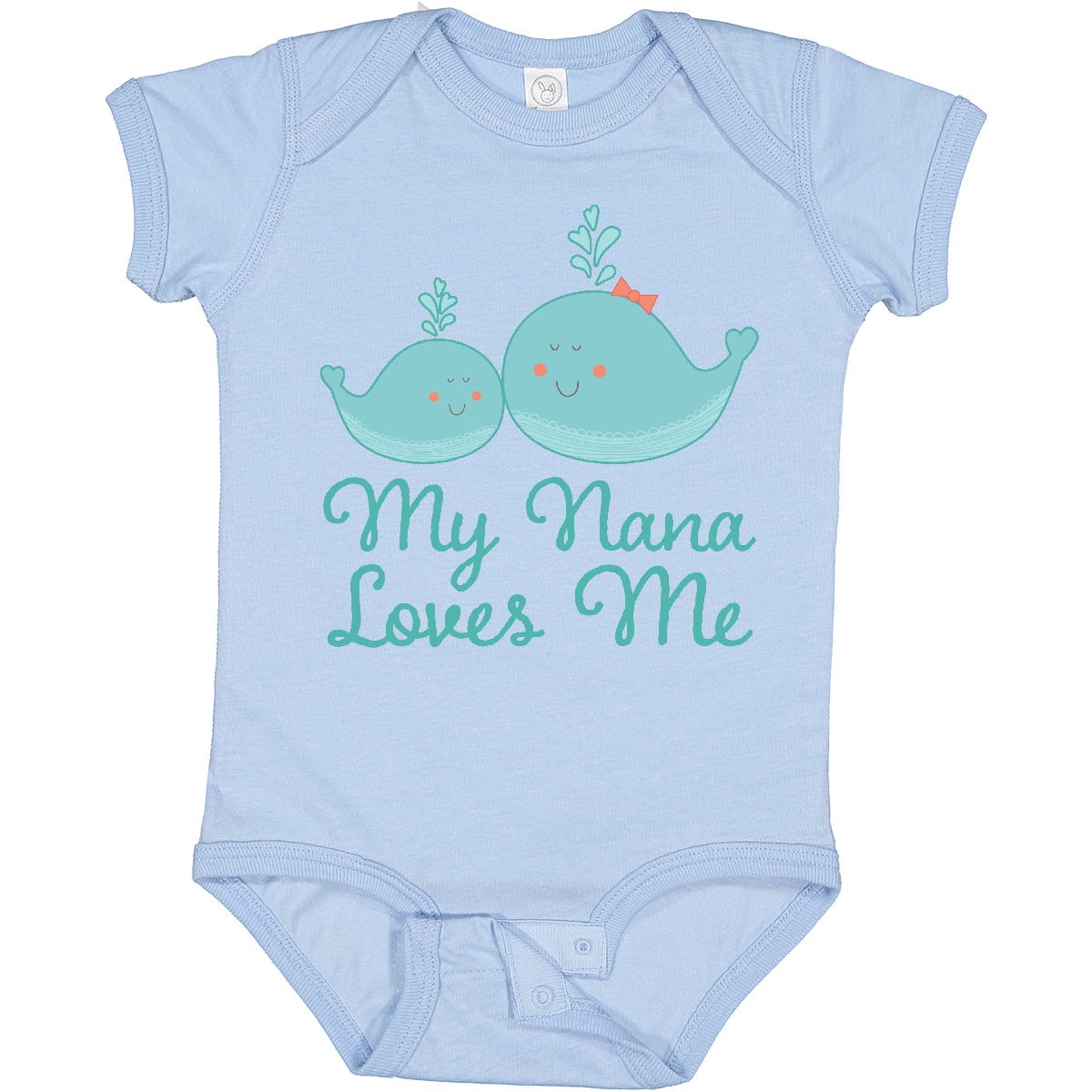 Inktastic My Nana Loves Me Boys or Girls Baby Bodysuit
