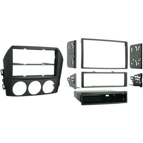 Metra 99-7506 Aftermarket Single/Double-DIN Stereo Installation Kit for 2006 Through 2008 Mazda MX-5 Miata; Matte Black