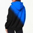 thumbnail image 6 of Fjofpr Jackets for Women Plus Size Hoodie Women's Casual Two-Tone Zip Sweatshir Zippered Long Sleeved Hooded Sweatshirt Jacket Top Blue XXXL, 6 of 6