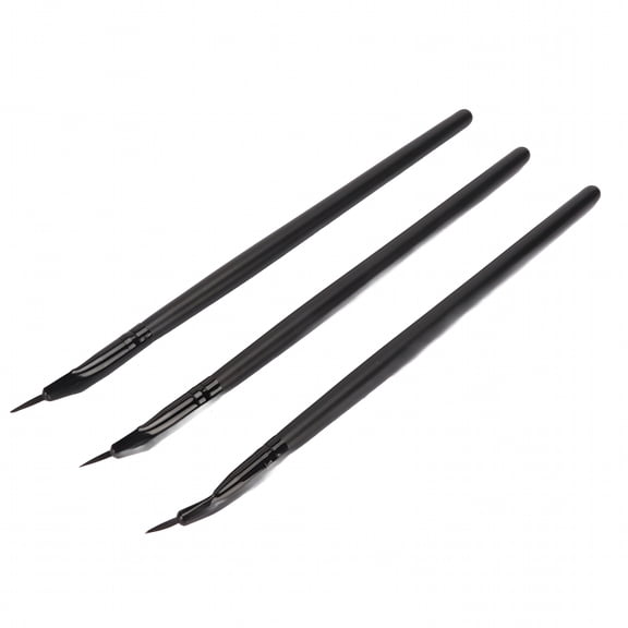ACDANC 3pcs Eye Define Bent Eyeliner Brush Professional Makeup Ultra Fine Angled Gel Eyeliner Brushes Cosmetic Tool