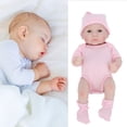 thumbnail image 2 of Noref Poupée Bébé en Silicone, Poupée Nourrisson, Poupée Bébé en Silicone à Simulation de Corps, Poupée Bébé Réaliste Jouet pour Enfants Filles Cadeau 10 Pouces, 2 of 8