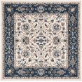 thumbnail image 2 of SAFAVIEH Carolina Gerad Traditional Area Rug, Cream/Dark Blue, 5'1" x 5'1" Square, 2 of 6