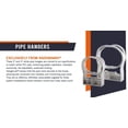 thumbnail image 5 of 3" PVC White Pipe Hanger / Mounting Bracket UV Stable Quality plumbing fastener, 5 of 5