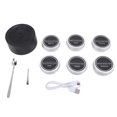 thumbnail image 2 of Kit de Fumador de Whisky Eléctrico, Fumador de Whisky Eléctrico Recargable de Larga Duracia Con 6 Cajas Chips de Madera para Casa, 2 of 7