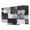 Black,White, variant on TV Cover Indoor, Abstract Geometric Stretch TV Dust Cover Television Screen Protector, Vintage Minimalist Patchwork Art Teal Green Elastic Display Covers, Monitor Slipcover for LED TVs 24 Inch
