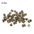 thumbnail image 3 of 10 Juegos de Topes de Cremallera de Latón Tono Bronce #5 U Forma Superior y H Forma Inferior Unique Bargains, 3 of 6