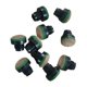 thumbnail image 2 of Juego de 10 puntas para tacos de billar/pool, repuesto/reparación, accesorios de billar de 12 mm, puntas para tacos de snooker/pool para entusiastas., 2 of 9
