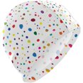 thumbnail image 1 of FYBTO Swimming Cap Geometric Rainbow Graphic Unisex Adult FYBTO Polyester, 1 of 4