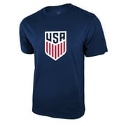 Icon Sports U.S. Soccer Federation USMNT Logo Adult T-Shirt Navy Logo - Small