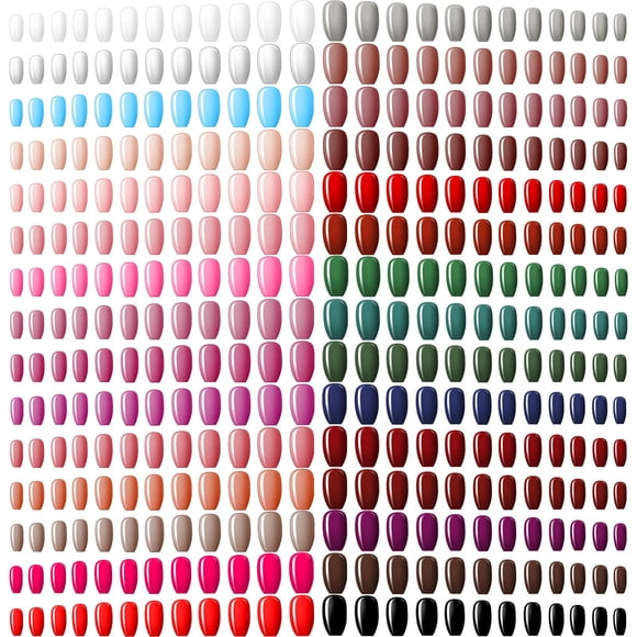 False Nails Maitys, 720 piezas, 30 juegos de ataúd de bailarina