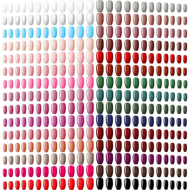 False Nails Maitys, 720 piezas, 30 juegos de ataúd de bailarina