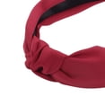 thumbnail image 4 of Banda anudada Unique Bargains para mujeres, bandas de nudo superior, accesorios de moda para el cabello, rojo, 4 of 7