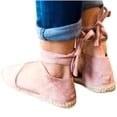 thumbnail image 4 of ZTTD Womens Flat Lace-Up Summer Holiday Sandals Shoes Strap Shoes Pink, 4 of 6