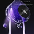thumbnail image 3 of Upgraded UV Toothbrush Cleaner Holder Wall Mounted, LED Smart Screen, with Auto-Inductive Cover, Cleaning and 180-Degree Drying, for Home, Travel white, 3 of 5