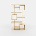 thumbnail image 4 of Ada Home Decor Multiple Tier Open Shelf Modern Bookcase, Oak, 4 of 7
