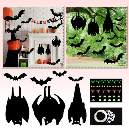 

Home Decor Modern Bat Decorations 13 Pieces Outdoor Indoor Hanging Bat Decorations Courtyard Decorations Tree Decorations 3D Bats Suitable For Home Walls Doo