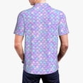 thumbnail image 2 of Polo Shirts for Men, fish dragon iridescent scale Cuteness Casual Mens Polo Shirts Short Sleeve Button Down Classic Mens Golf Polo Shirts, 2 of 7