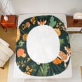 thumbnail image 5 of Homewish Autumn Fall Pumpkin Full Size Sheets,Wild Deer Hedgehog Bed Sheets,Red Fungus Mushroom Sheet Sets For Girls Teens,Luxury Bedroom Decor,4-Piece, 5 of 7