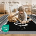 thumbnail image 4 of ODIKA 2'x3' Washable Accent Rug Pet Friendly, Bedside Mat Snake Moody Gothic Serpent Stripes Abstract Scale Coiled Border for Bedroom, Nursery, RV, 4 of 7