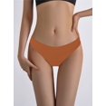 thumbnail image 4 of Women'S Leopard Print Seamless Mid Rise Briefs No Show Underwear Caramel S, 4 of 7