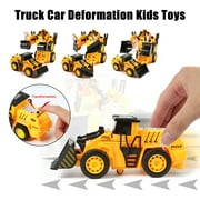 TWSOUL Deformation Engineering Vehicle Kids Gift Forklift Construction Truck Robot Toy Plastic Transformer Car Children up 3 Ages  