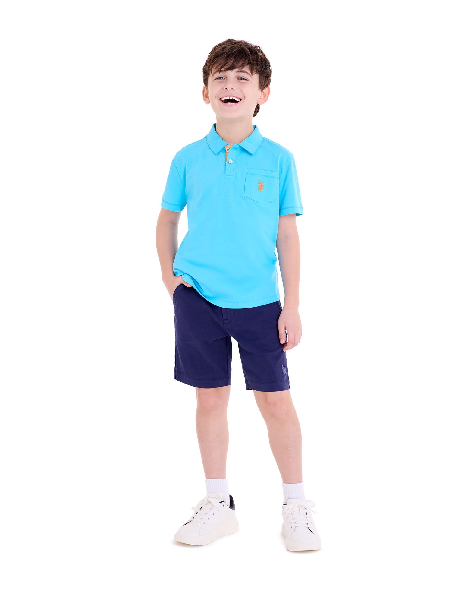 U.S. Polo Assn. Boys Everyday Play Jersey Polo, Sizes 4-18