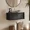Black, variant on Mopio Lauren 31" Floating TV Stand, Wall-Mounted Media Console with Storage, Modern Farmhouse Entertainment Center, Oak