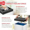 thumbnail image 3 of Hailo Big-Box Swing Trash Bin, 9.2 Gallon, Non-Slip Base, White with Black Lid, 3 of 11