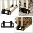 SWETRACE Compact Fireplace Log Holder, Iron Wood Rack for Porch, Fire ...